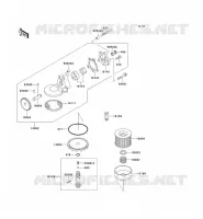POMPE A HUILE pour Kawasaki ZEPHYR 750 1997