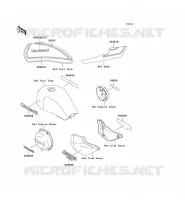 STICKER(BRUN) pour Kawasaki ZEPHYR 750 1997