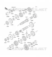 TRANSMISSION pour Kawasaki ZEPHYR 750 1997