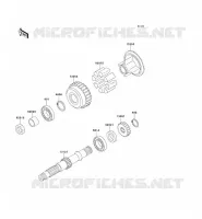 ARBRE SECONDAIRE pour Kawasaki ZEPHYR 750 1997