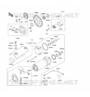 D&Eacute;MARREUR pour Kawasaki ZEPHYR 750 1997