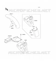 GARDE BOUE pour Kawasaki ZEPHYR 750 1997