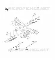 PIECE DE CADRE (COUVERTURE) pour Kawasaki ZEPHYR 750 1997