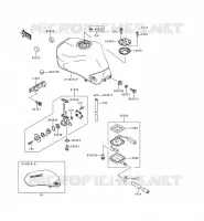 RESERVOIR CARBURANT pour Kawasaki ZR-7 2000