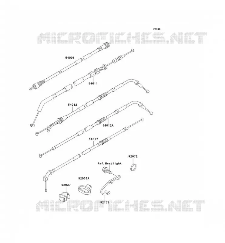 CABLES Kawasaki MOTOS 750 2003 ZR-7  ZR750-F5