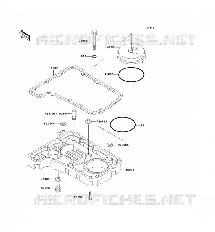 COUVERCLE RENIFLARD/CARTER D'HUILE Kawasaki MOTOS 750 2001 ZR-7S  ZR750-H1
