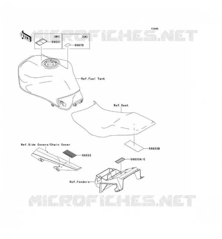 LABEL Kawasaki MOTOS 750 2001 ZR-7S  ZR750-H1