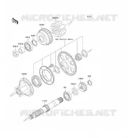 ARBRE SECONDAIRE pour Kawasaki ZR-7S 2001