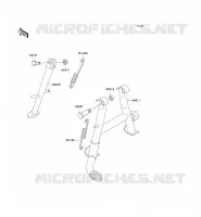 BEQUILLES pour Kawasaki ZR-7S 2001
