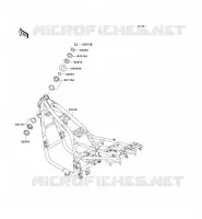 CH&Acirc;SSIS pour Kawasaki ZR-7S 2001