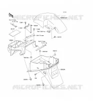 GARDE BOUE pour Kawasaki ZR-7S 2001