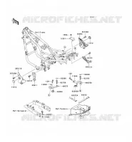 PIECE DE CADRE (COUVERTURE) pour Kawasaki ZR-7S 2001