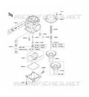 PI&Egrave;CES DE CARBURATEUR pour Kawasaki ZR-7S 2001