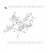 SUPPORT MOTEUR pour Kawasaki ZR-7S 2001