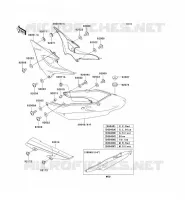 CACHE LAT&Eacute;RAL/GARDE CHAINE pour Kawasaki ZR-7S 2001