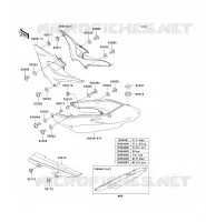 CACHE LAT&Eacute;RAL/GARDE CHAINE pour Kawasaki ZR-7S 2005