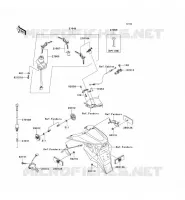 CONTACTEUR SERRURE/R&Eacute;FLECTEUR pour Kawasaki Z750 2004