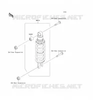 AMORTISSEUR pour Kawasaki Z750 2004