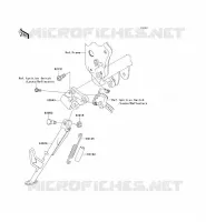 BEQUILLES pour Kawasaki Z750 2004