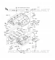 CARTER MOTEUR(S) pour Kawasaki Z750 2004
