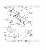 CHASSIS EQUIPMENT ELECTRIQUE pour Kawasaki Z750 2004