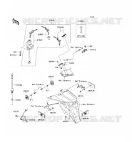 CONTACTEUR SERRURE/R&Eacute;FLECTEUR pour Kawasaki Z750 2004