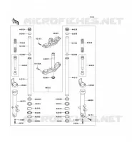 FOURCHE pour Kawasaki Z750 2004