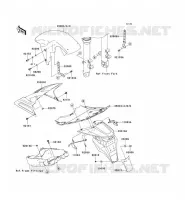 GARDE BOUE pour Kawasaki Z750 2004