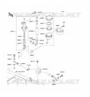 MAITRE CYLINDRE ARRI&Egrave;RE pour Kawasaki Z750 2004
