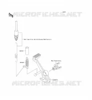 PEDALE DE FREIN/TORQUE LINK pour Kawasaki Z750 2004