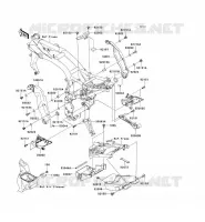 PIECE DE CADRE (COUVERTURE) pour Kawasaki Z750 2004