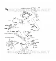 REPOSE PIED pour Kawasaki Z750 2004