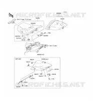 SELLE pour Kawasaki Z750 2004