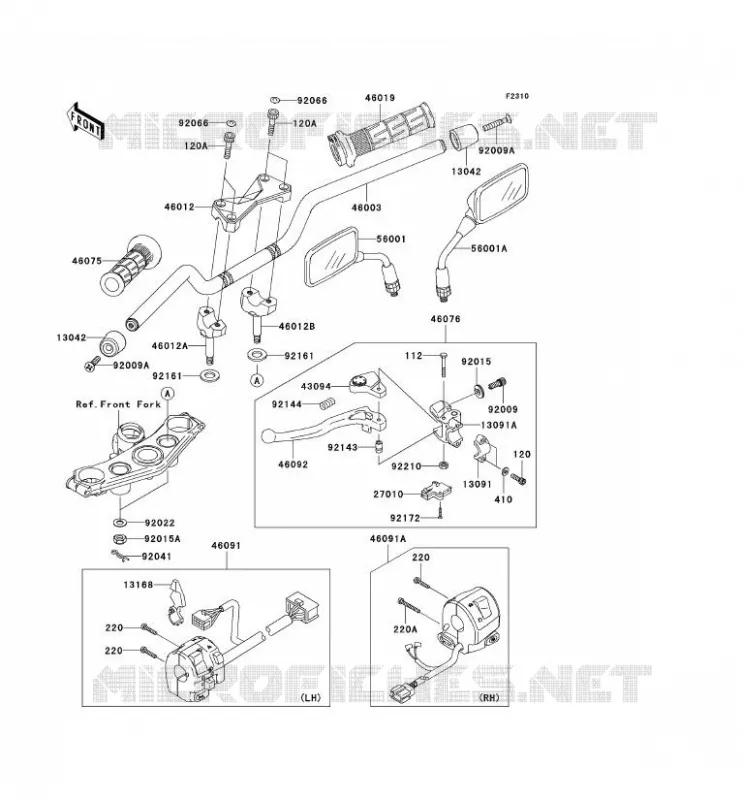 GUIDON Kawasaki MOTOS 750 2004 Z750  ZR750-J1