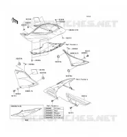CACHE LAT&Eacute;RAL/GARDE CHAINE pour Kawasaki Z750 2004
