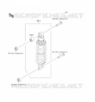 AMORTISSEUR pour Kawasaki Z750 2005
