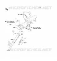 BEQUILLES pour Kawasaki Z750 2005