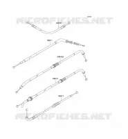 CABLES pour Kawasaki Z750 2005