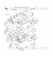 CARTER MOTEUR(S) pour Kawasaki Z750 2005