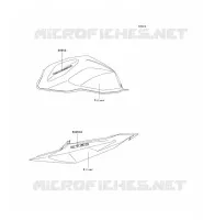 DECALS(SILVER) pour Kawasaki Z750 2005