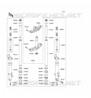 FOURCHE pour Kawasaki Z750 2005