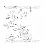 GARDE BOUE pour Kawasaki Z750 2005
