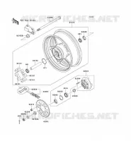 ROUE ARRI&Egrave;RE/CHAINE pour Kawasaki Z750 2005