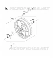 ROUE AVANT pour Kawasaki Z750 2005