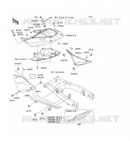 CACHE LAT&Eacute;RAL/GARDE CHAINE pour Kawasaki Z750S 2005