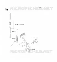 PEDALE DE FREIN pour Kawasaki Z750S 2005