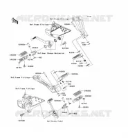 REPOSE PIED pour Kawasaki Z750S 2005