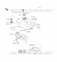 RESERVOIR CARBURANT pour Kawasaki Z750S 2005