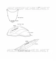 STICKER (NOIR) pour Kawasaki Z750S 2005