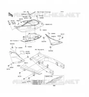 CACHE LAT&Eacute;RAL/GARDE CHAINE pour Kawasaki Z750S 2005